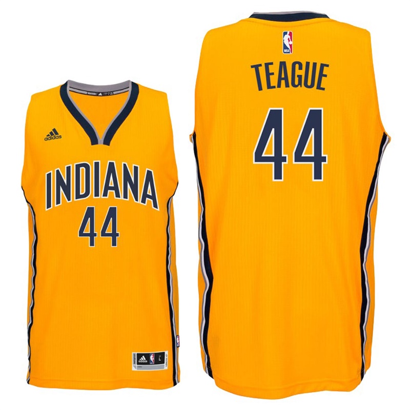 maglia jeff teague 44 con indiana pacers 2016-2017 giallo